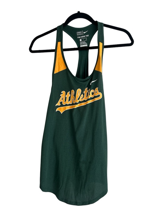 Nike Tops - A’s Baseball ⚾️ Nike Green and Gold Athletics Racerback Tank
